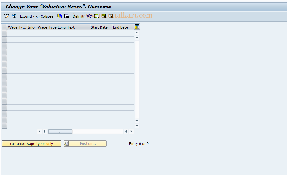 SAP TCode S_AHR_61009377 - IMG Activity: OHAF0522