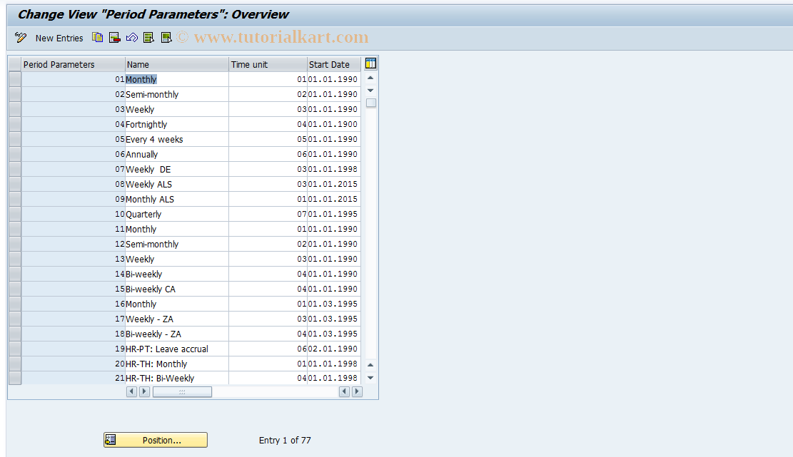 SAP TCode S_AHR_61009383 - IMG Activity: OHAFUM012