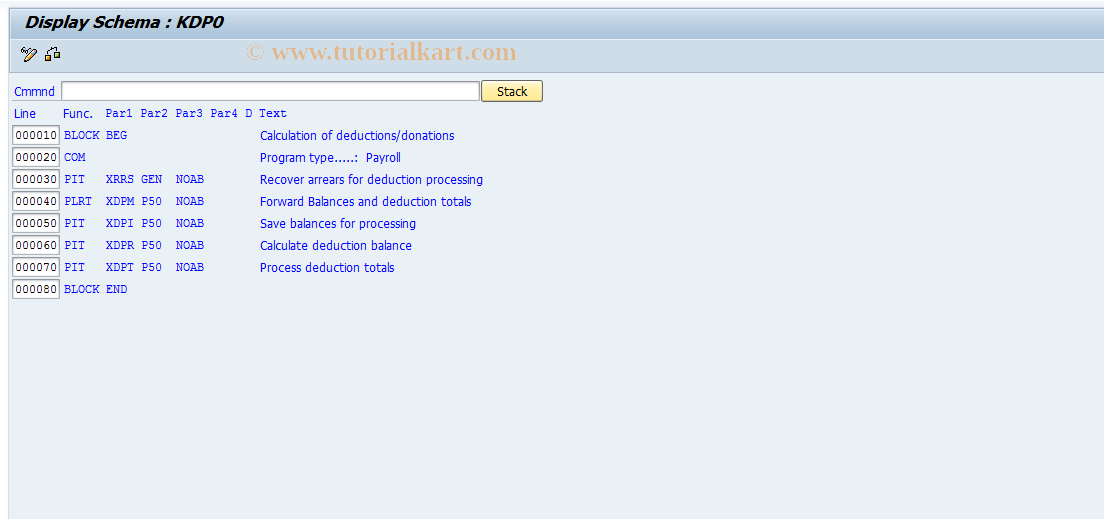 SAP TCode S_AHR_61009385 - IMG-Aktivität: OHAK10171