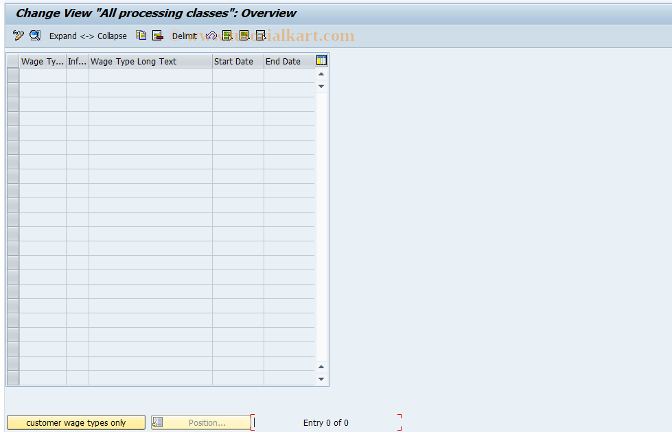 SAP TCode S_AHR_61009388 - IMG-Aktivität: OHAK1015