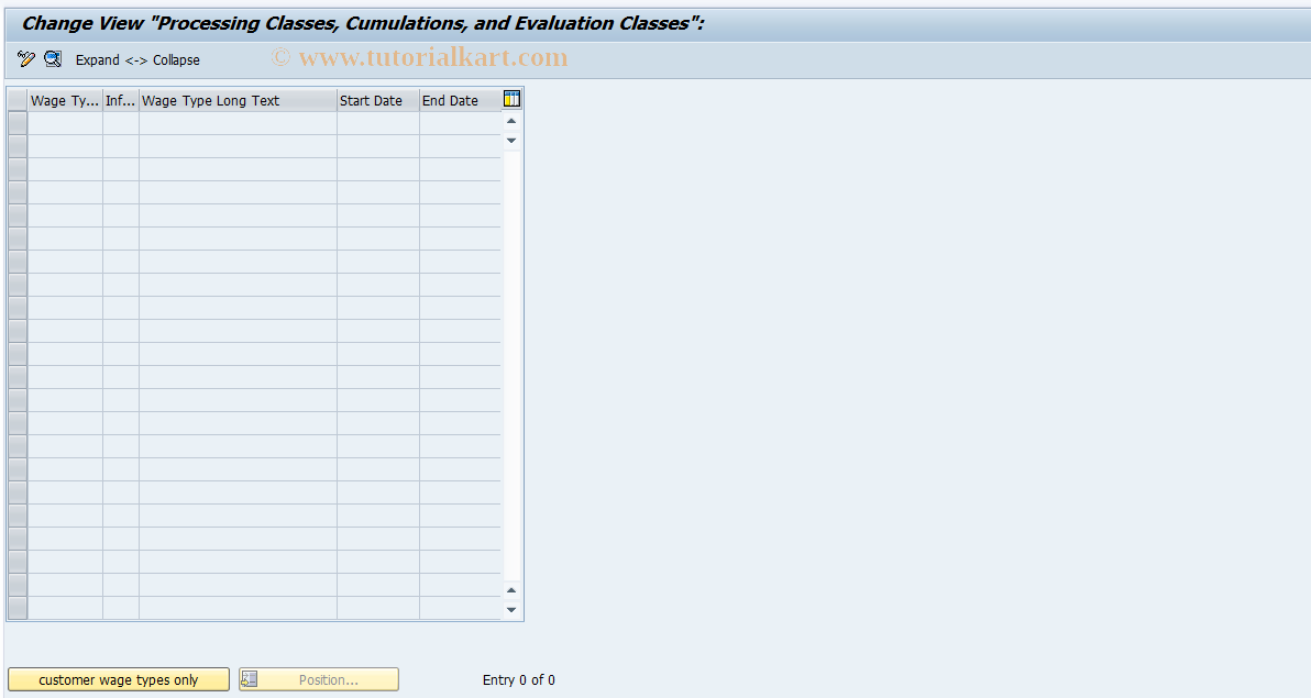 SAP TCode S_AHR_61009390 - IMG Activity: OHAJSL001