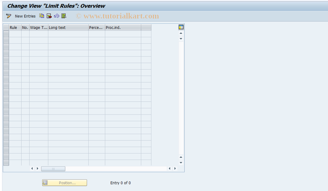 SAP TCode S_AHR_61009410 - IMG-Aktivität: OHAKR1024