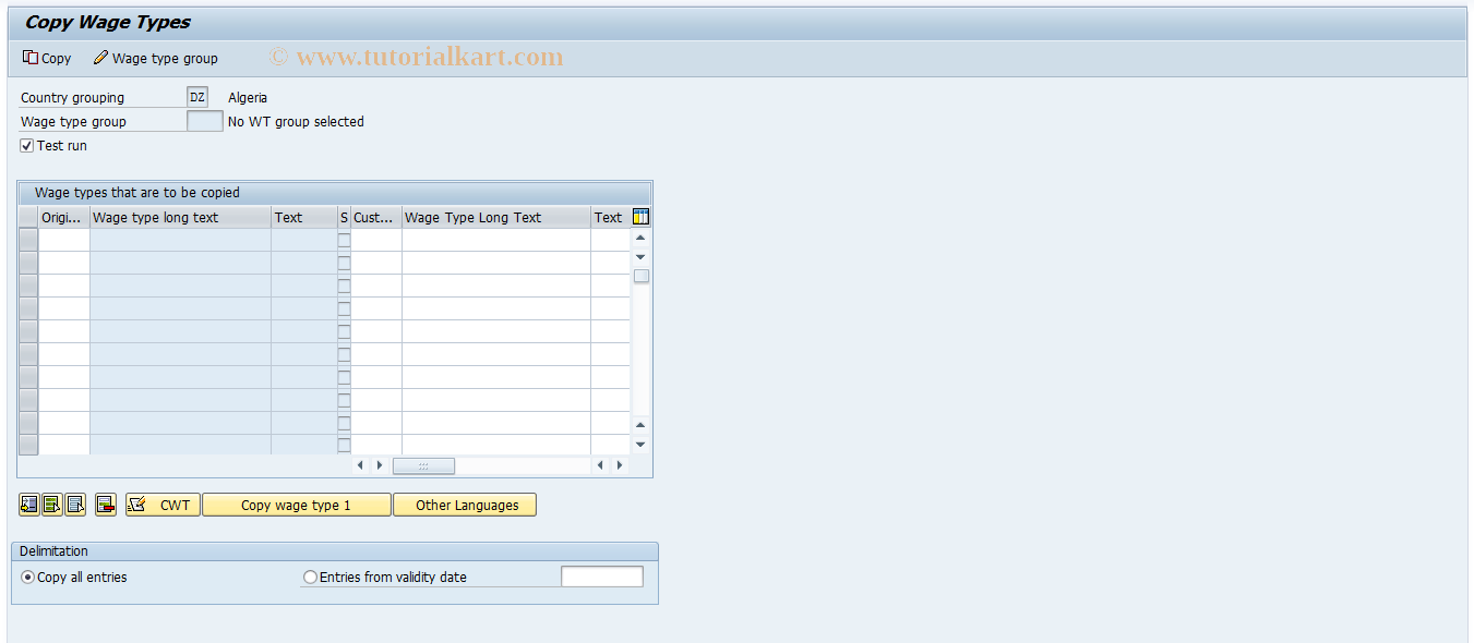 SAP TCode S_AHR_61009416 - IMG Activity: SIMG_OHT22B