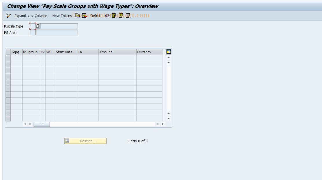 SAP TCode S_AHR_61009432 - IMG-Aktivität: OHAGBW005