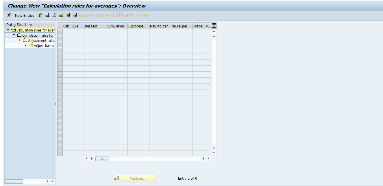 SAP TCode S_AHR_61009436 - IMG Activity: OHAFAV001