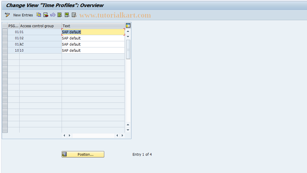 SAP TCode S_AHR_61009445 - IMG Activity: SIMG_OHT022