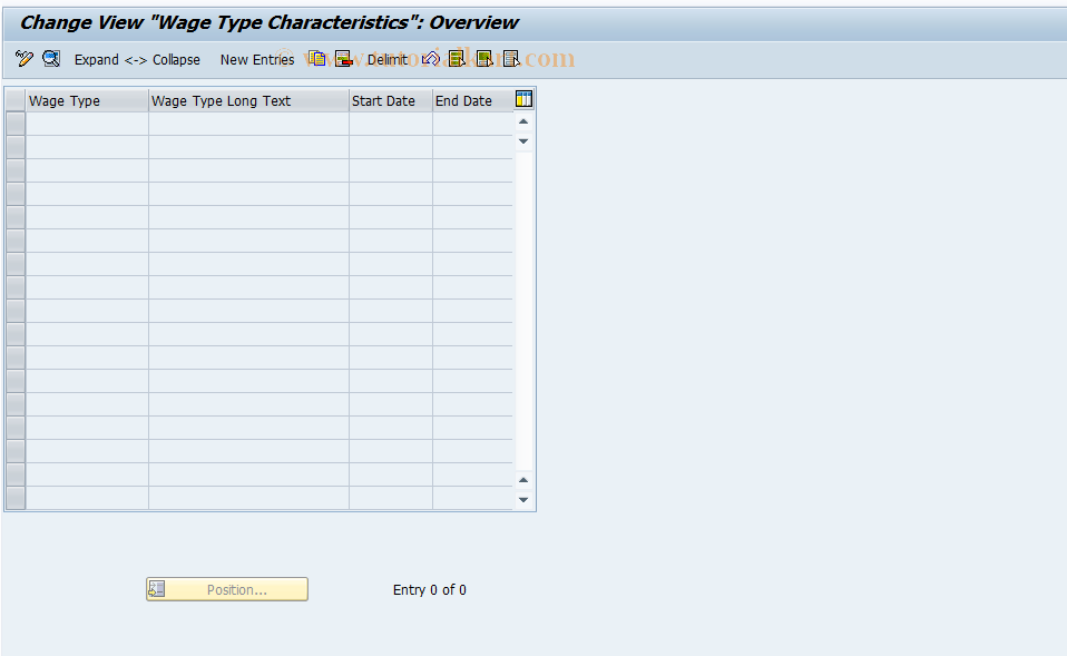 SAP TCode S_AHR_61009458 - IMG-Aktivität: OHAQUM103