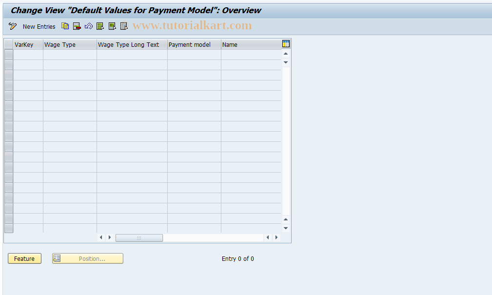 SAP TCode S_AHR_61009466 - IMG-Aktivität: OHIK1014