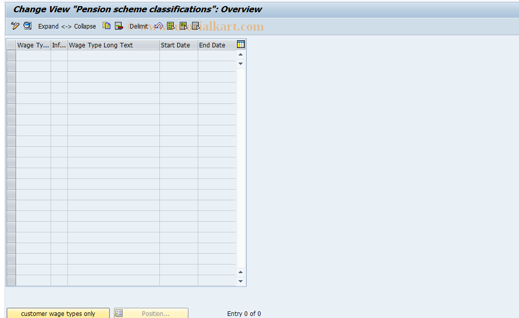 SAP TCode S_AHR_61009473 - IMG-Aktivität: OHAGP100