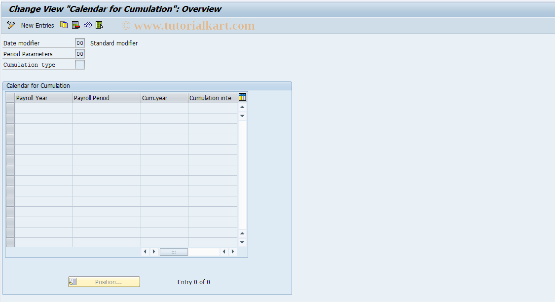 SAP TCode S_AHR_61009478 - IMG-Aktivität: OHAQCUM003