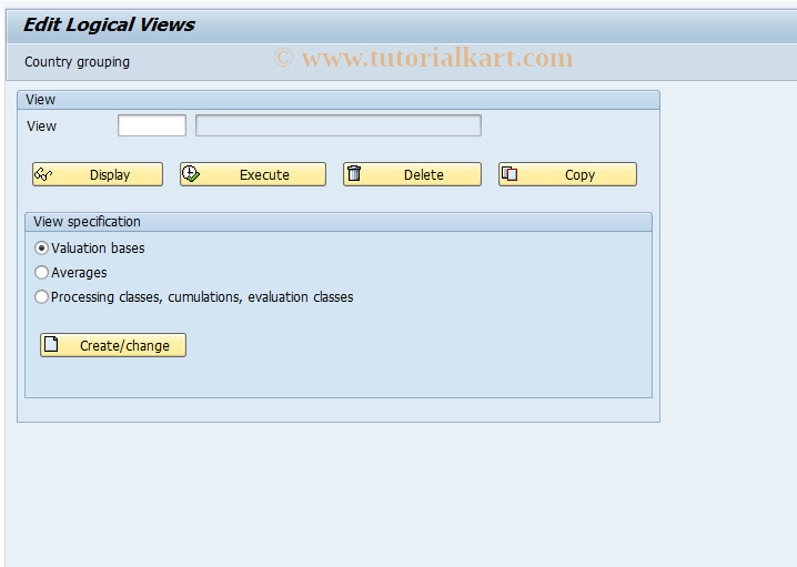 SAP TCode S_AHR_61009482 - IMG Activity: OHAFUM105