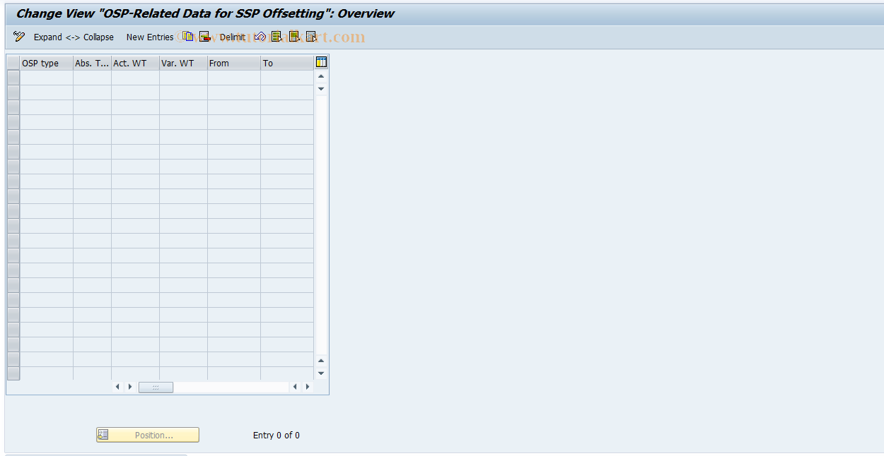 SAP TCode S_AHR_61009489 - IMG-Aktivität: OHAGAB112