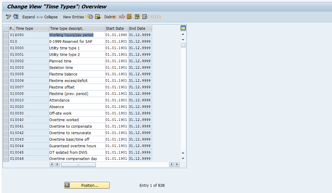 SAP TCode S_AHR_61009502 - IMG Activity: SIMG_OHT0451