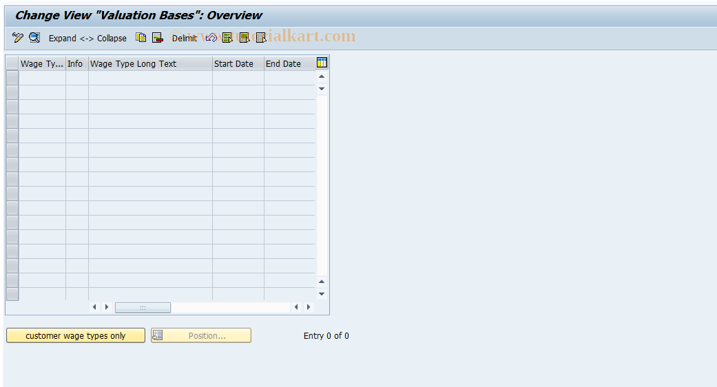 SAP TCode S_AHR_61009513 - IMG Activity: OHAJBW019