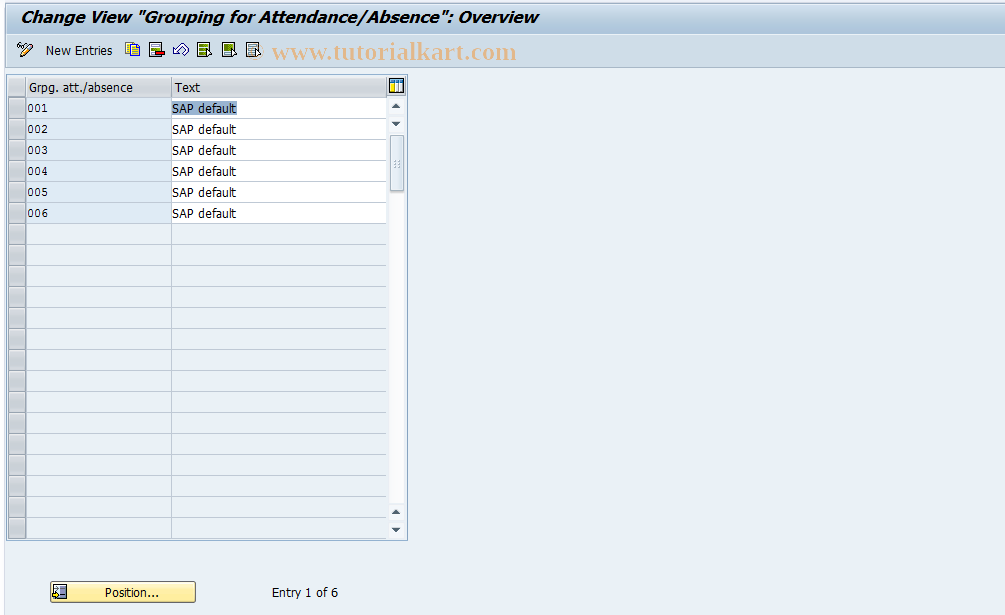 SAP TCode S_AHR_61009521 - IMG Activity: SIMG_OHTX809