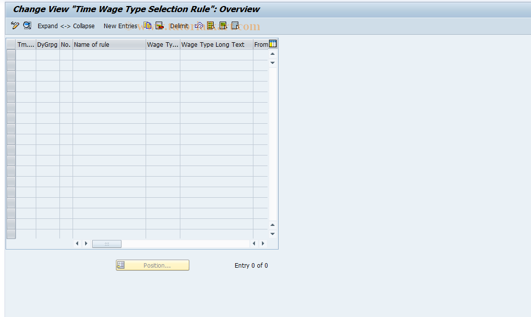 SAP TCode S_AHR_61009530 - IMG-Aktivität: OHAGTI362