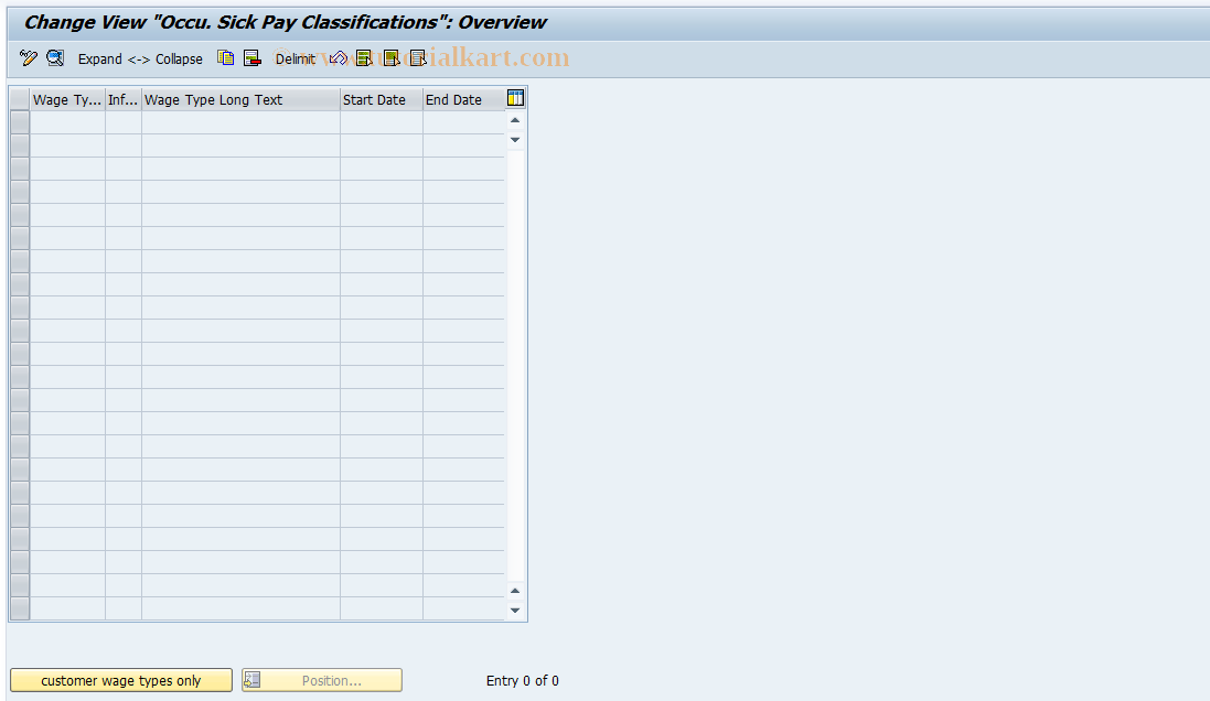 SAP TCode S_AHR_61009553 - IMG-Aktivität: OHAGAB110