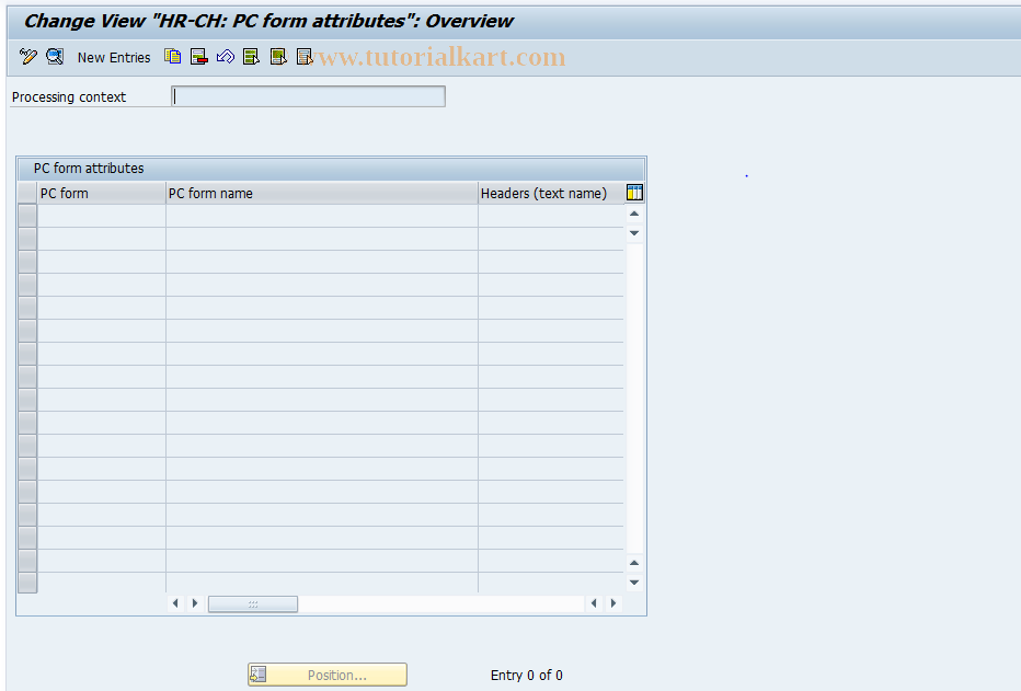 SAP TCode S_AHR_61009559 - IMG Activity: OHPKAW120