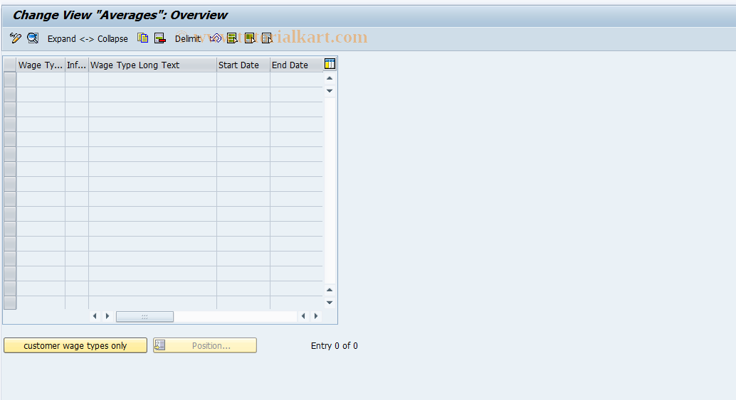 SAP TCode S_AHR_61009582 - IMG-Aktivität: OHAQAVBAS