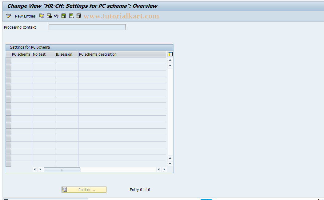 SAP TCode S_AHR_61009586 - IMG Activity: OHPKAW060