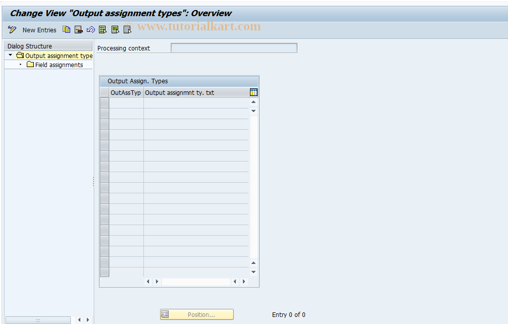 SAP TCode S_AHR_61009603 - IMG Activity: OHPKAW020