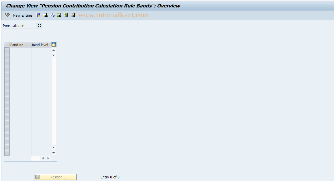 SAP TCode S_AHR_61009618 - IMG-Aktivität: OHAGBP003