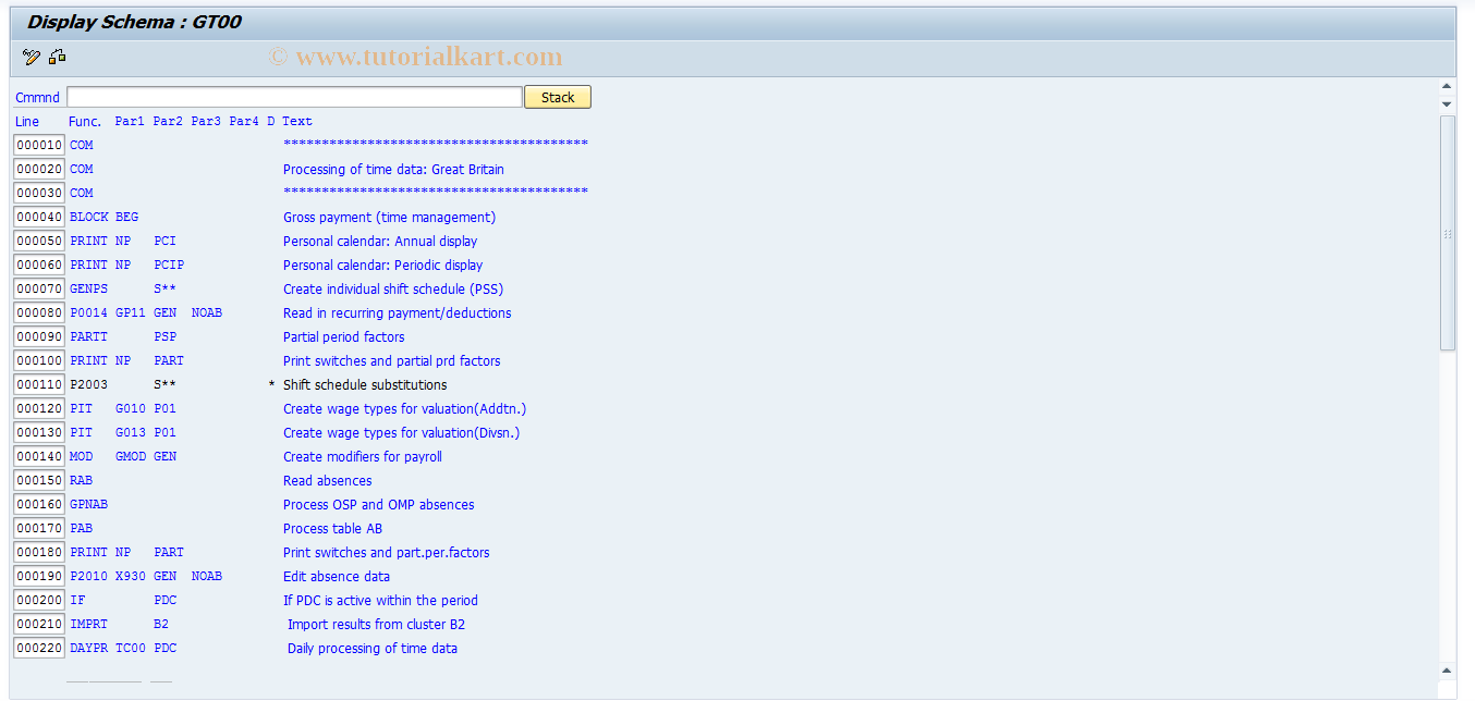 SAP TCode S_AHR_61009642 - IMG-Aktivität: OHAGTI210