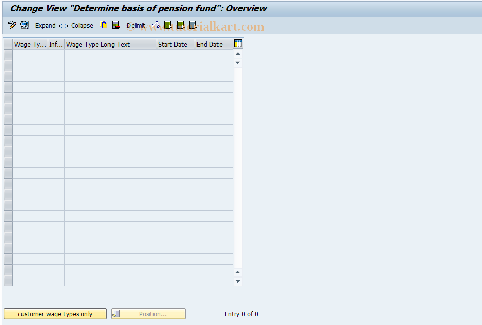 SAP TCode S_AHR_61009644 - IMG Activity: OHPKAI120