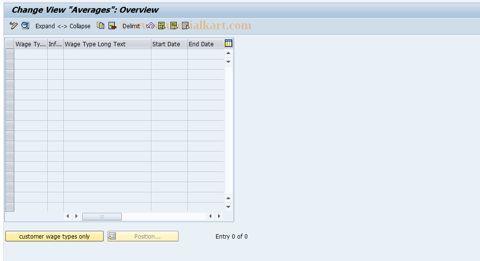 SAP TCode S_AHR_61009650 - IMG-Aktivität: OHAGAB108