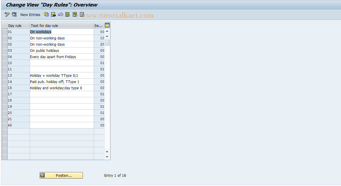 SAP TCode S_AHR_61009654 - IMG-Aktivität: OHAQAB004