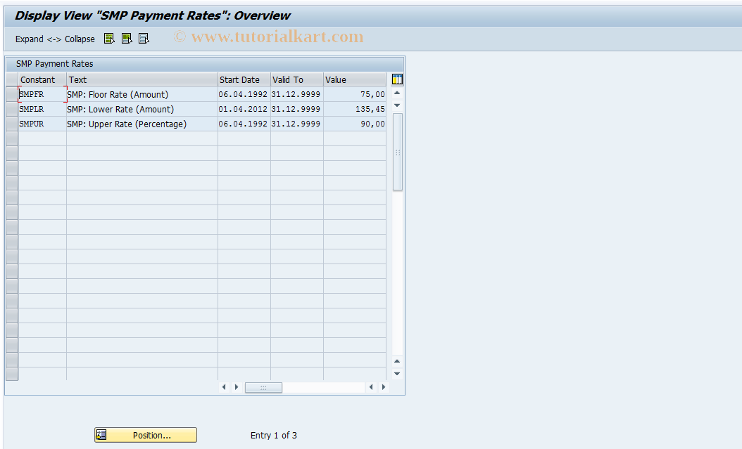 SAP TCode S_AHR_61009687 - IMG-Aktivität: OHAGAB104