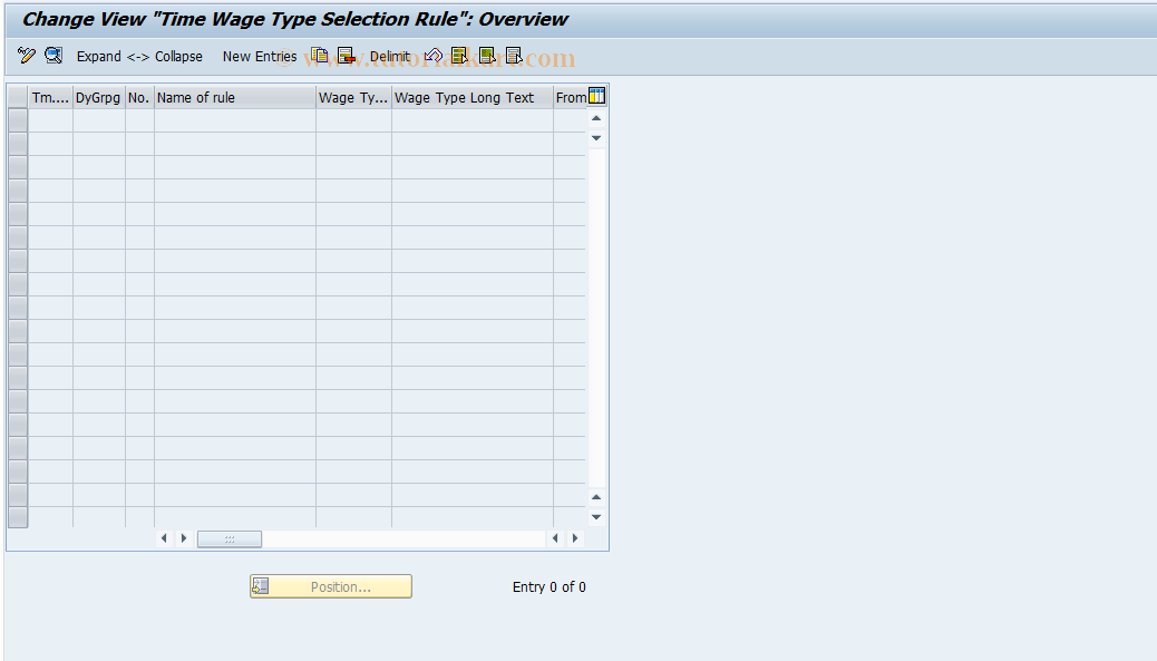 SAP TCode S_AHR_61009693 - IMG Activity: OHAJTI362