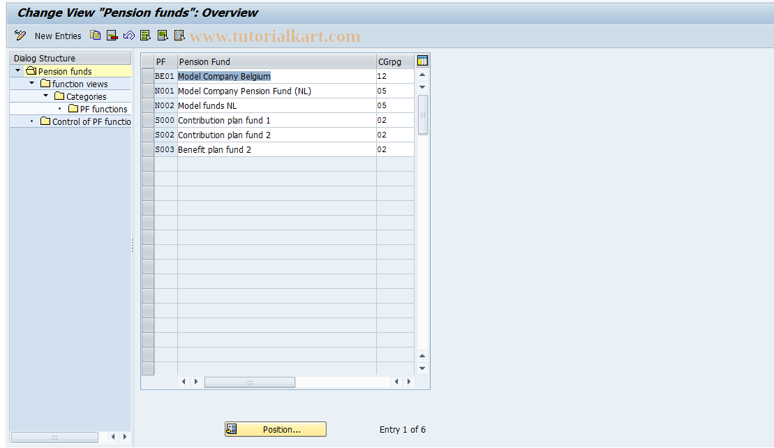 SAP TCode S_AHR_61009722 - IMG Activity: OHPKAO210