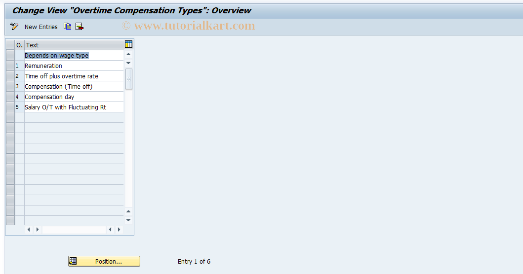 SAP TCode S_AHR_61009726 - IMG-Aktivität: OHAGTI370