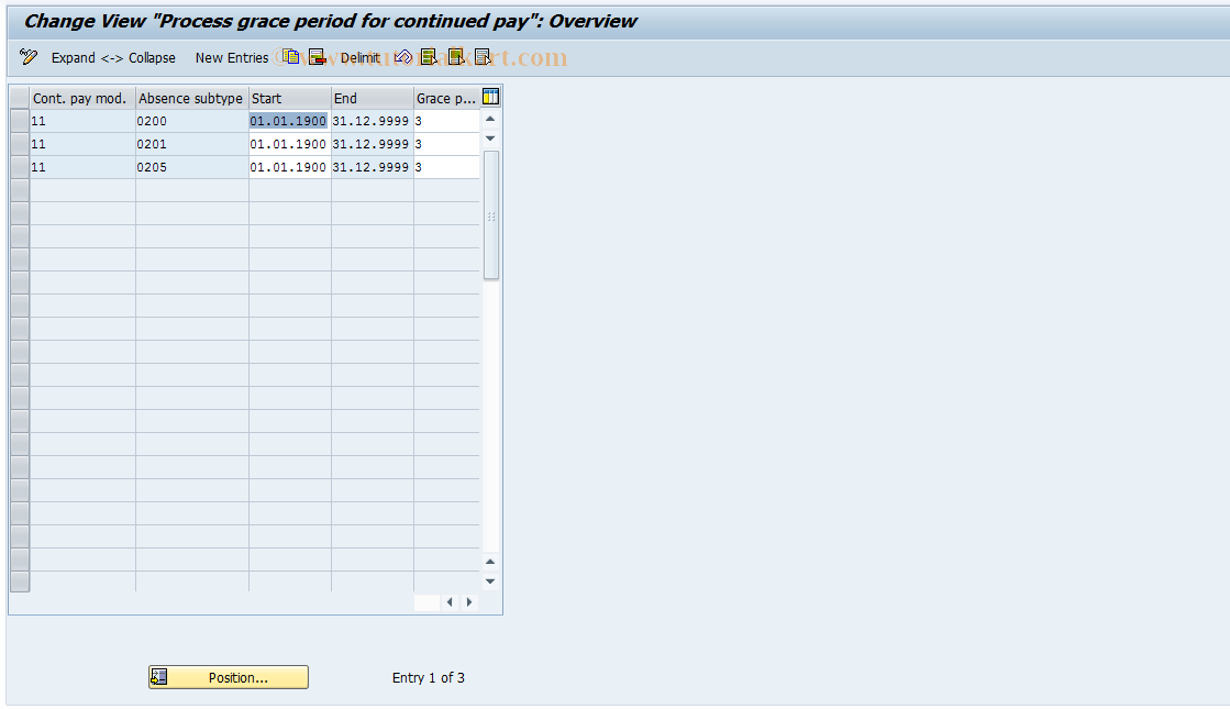 SAP TCode S_AHR_61009751 - IMG Activity: OHAF0808