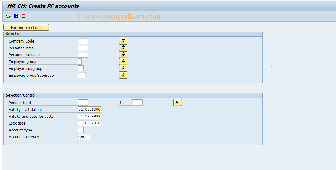 SAP TCode S_AHR_61009781 - IMG Activity: OHPKTR115