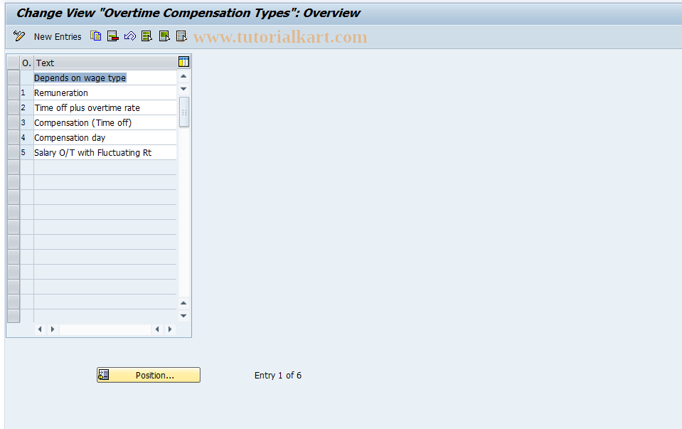 SAP TCode S_AHR_61009784 - IMG Activity: OHAJTI370