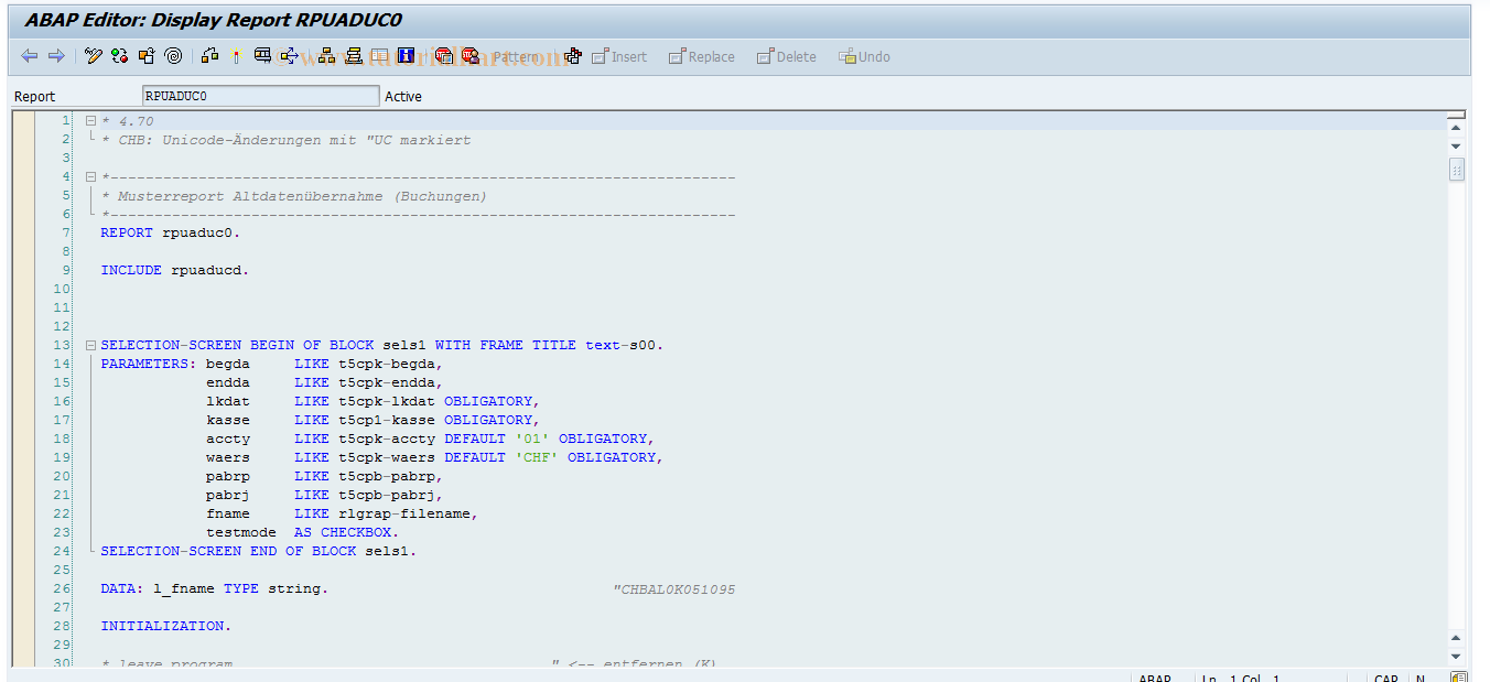 SAP TCode S_AHR_61009797 - IMG Activity: OHPKTR111