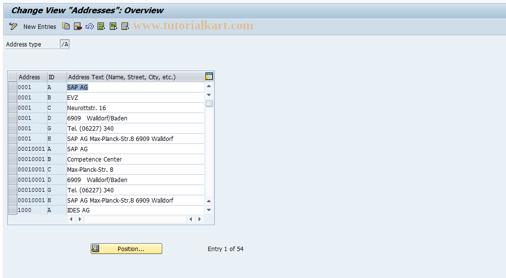 SAP TCode S_AHR_61009812 - IMG-Aktivität: OHAQUM010