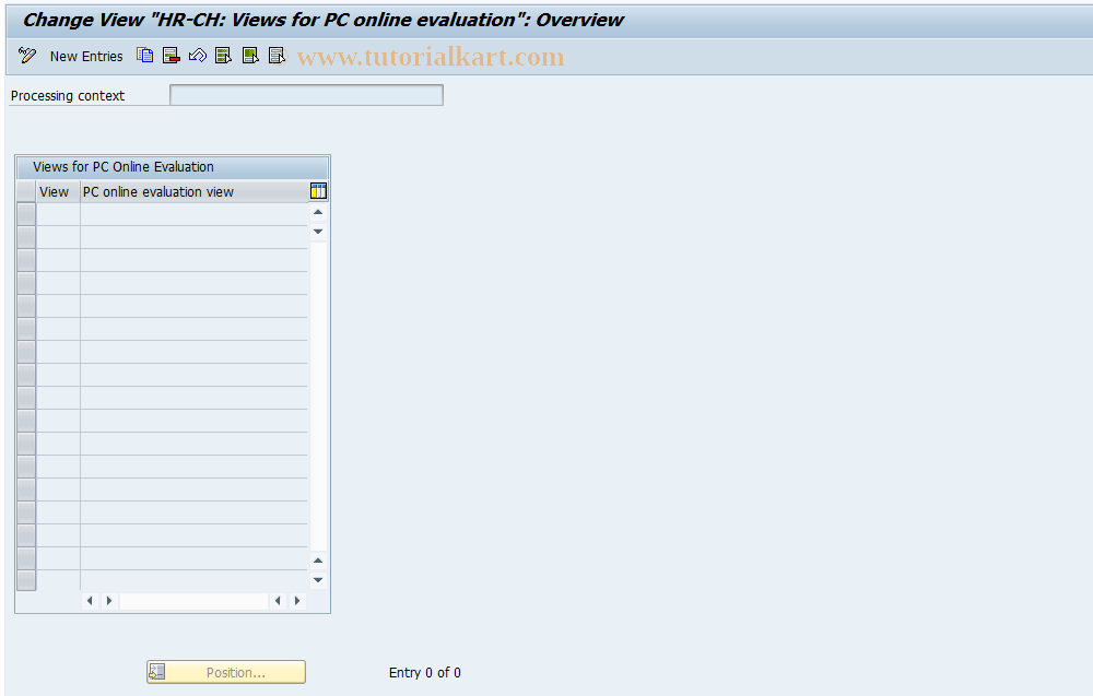 SAP TCode S_AHR_61009855 - IMG Activity: OHPKOR002