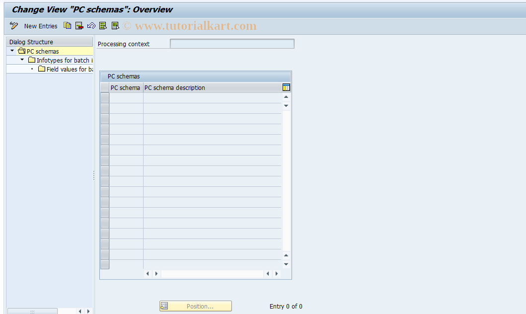 SAP TCode S_AHR_61009880 - IMG Activity: OHPKAW430