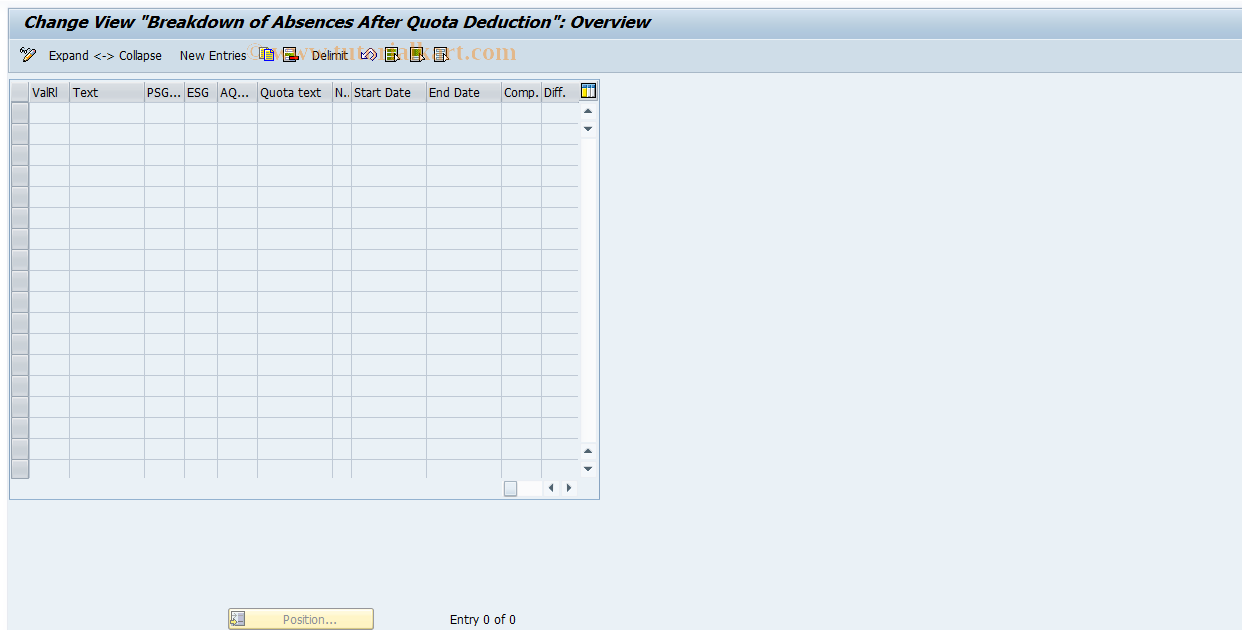 SAP TCode S_AHR_61009920 - IMG Activity: OHAFAB200