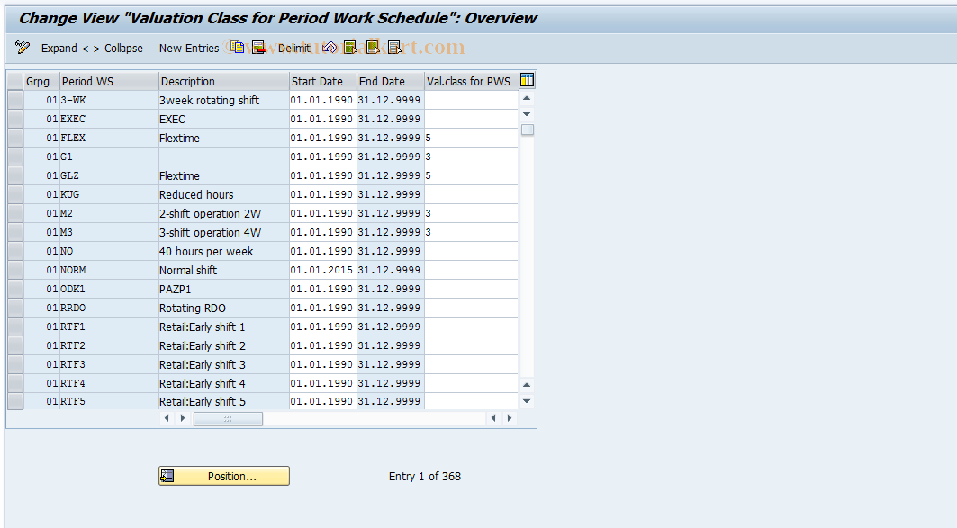 SAP TCode S_AHR_61009975 - IMG Activity: OHAFTI361