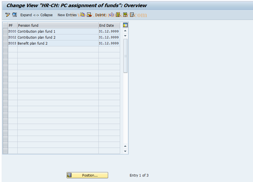 SAP TCode S_AHR_61009977 - IMG Activity: OHPKKA020