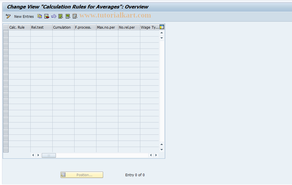 SAP TCode S_AHR_61009981 - IMG-Aktivität: OHAQTAX005