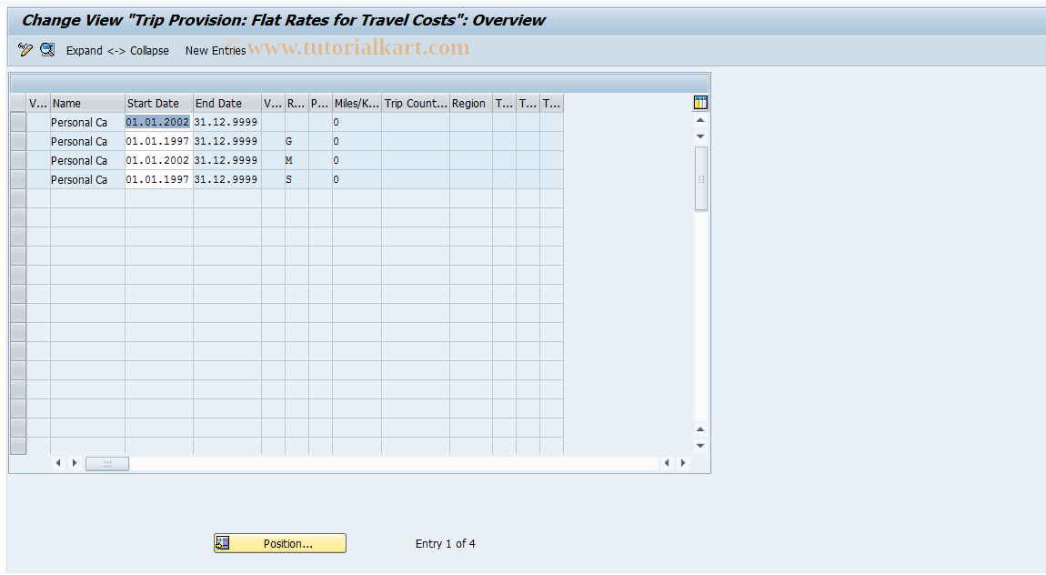 SAP TCode S_AHR_61009998 - IMG Activity: SIMG_OHR0052