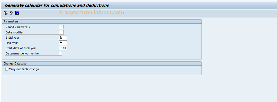 SAP TCode S_AHR_61010000 - IMG-Aktivität: OHAQUM010B