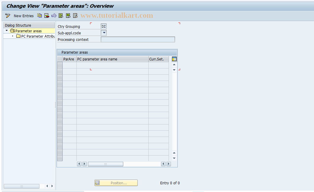 SAP TCode S_AHR_61010013 - IMG Activity: OHPKVS060