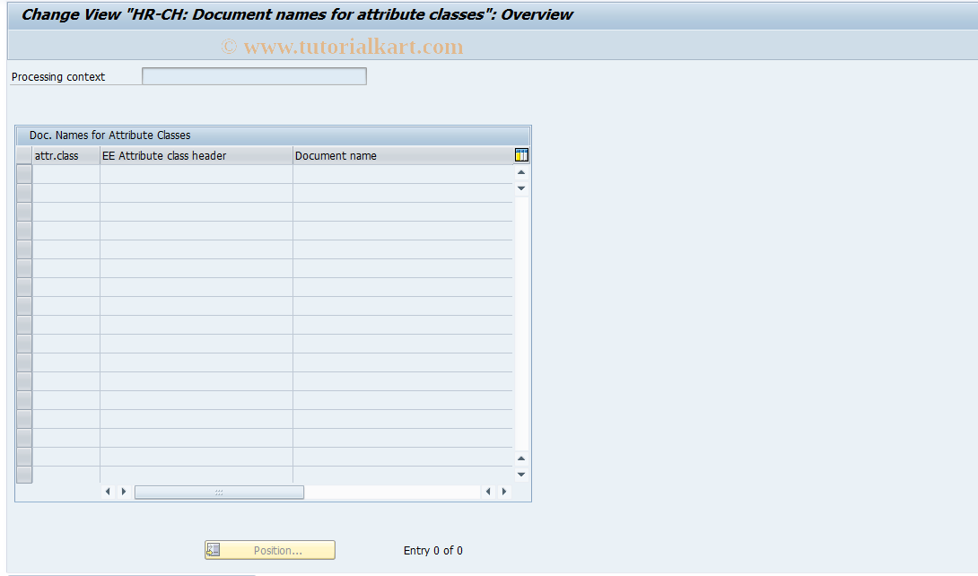 SAP TCode S_AHR_61010031 - IMG Activity: OHPKST015