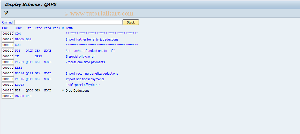 SAP TCode S_AHR_61010033 - IMG-Aktivität: OHAQDD1065